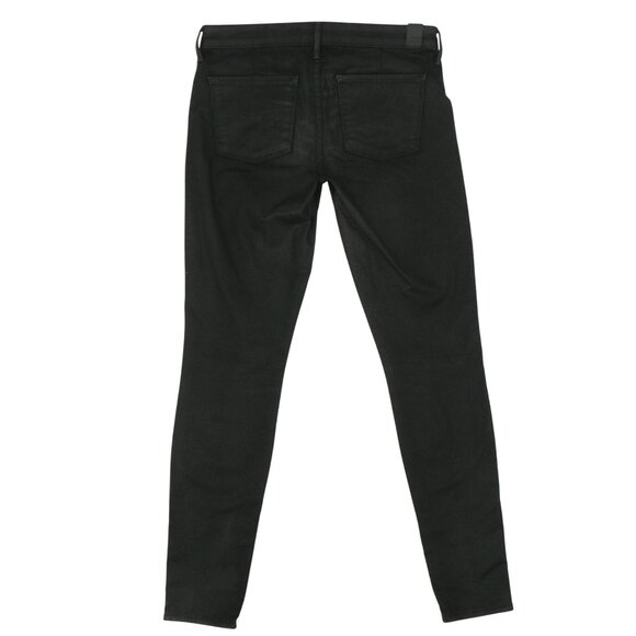 Vince Black Dylan Coated Moto Zip Leg Skinny Pants Jeans 27 - Picture 7 of 9